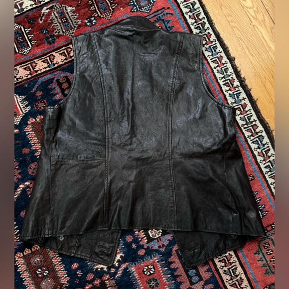 Michael Kors 100% Brown Leather Vest - Picture 6 of 6